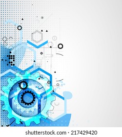 Abstract vector background. Futuristic technology style. Elegant background for business tech presentations.