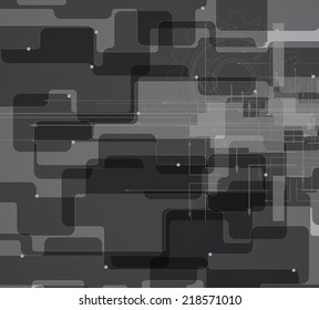 Abstract vector background. Futuristic technology style. Elegant background for business tech presentations.
