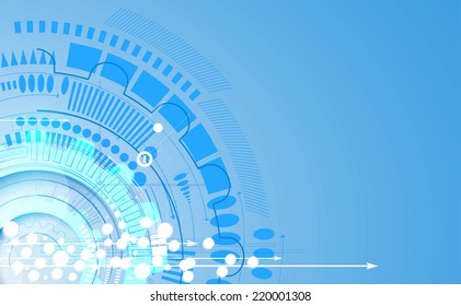 Abstract vector background. Futuristic technology style. Elegant background for business tech presentations.