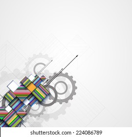 Abstract vector background. Futuristic technology style. Elegant background for business tech presentations.