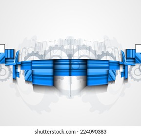 Abstract vector background. Futuristic technology style. Elegant background for business tech presentations.
