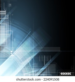 Abstract vector background. Futuristic technology style. Elegant background for business tech presentations.
