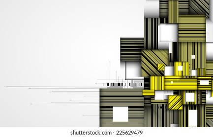 Abstract vector background. Futuristic technology style. Elegant background for business tech presentations.