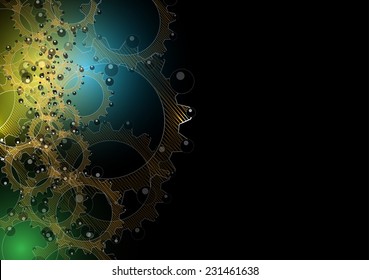 Abstract vector background. Futuristic technology style. Elegant background for business tech presentations.