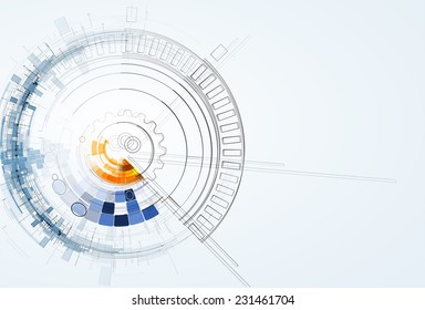 Abstract vector background. Futuristic technology style. Elegant background for business tech presentations.