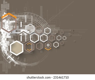 Abstract vector background. Futuristic technology style. Elegant background for business tech presentations.