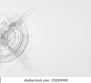 Abstract vector background. Futuristic technology style. Elegant background for business tech presentations.