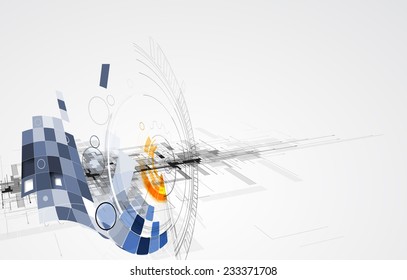 Abstract vector background. Futuristic technology style. Elegant background for business tech presentations.