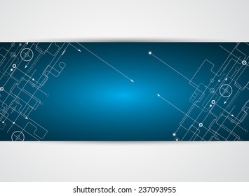 Abstract vector background. Futuristic technology style. Elegant background for business tech presentations.