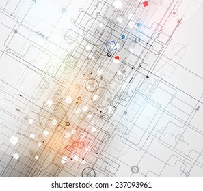 Abstract vector background. Futuristic technology style. Elegant background for business tech presentations.
