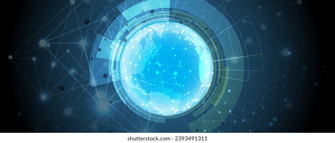 Abstract vector background. Futuristic technology style. Elegant background for business tech presentations. Handmade art.