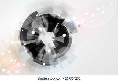 Abstract vector background. Futuristic technology style. Elegant background for business tech presentations.