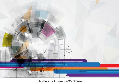 Abstract vector background. Futuristic technology style. Elegant background for business tech presentations.