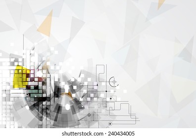Abstract vector background. Futuristic technology style. Elegant background for business tech presentations.