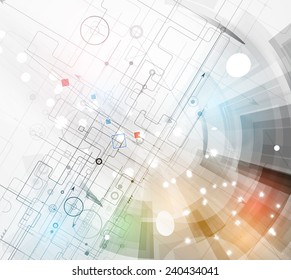 Abstract vector background. Futuristic technology style. Elegant background for business tech presentations.