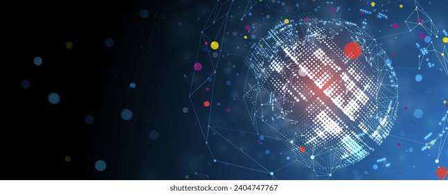 Abstract vector background. Futuristic technology style. Elegant background for business tech presentations. Handmade vector