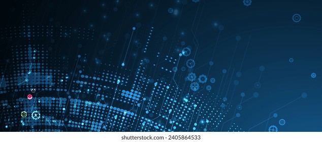 Abstract vector background. Futuristic technology style. Elegant background for business tech presentations. Vector art.
