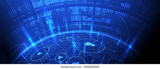 Abstract vector background. Futuristic technology style. Elegant background for business tech presentations. Vector art.