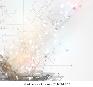 Abstract vector background. Futuristic technology style. Elegant background for business tech presentations.