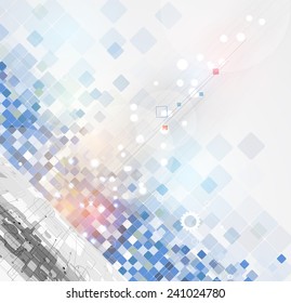 Abstract vector background. Futuristic technology style. Elegant background for business tech presentations.