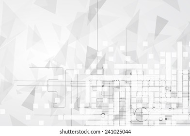 Abstract vector background. Futuristic technology style. Elegant background for business tech presentations.