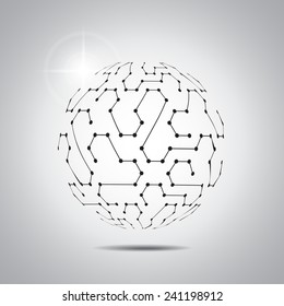 Abstract vector background. Futuristic technology style. Elegant background for business tech presentations.