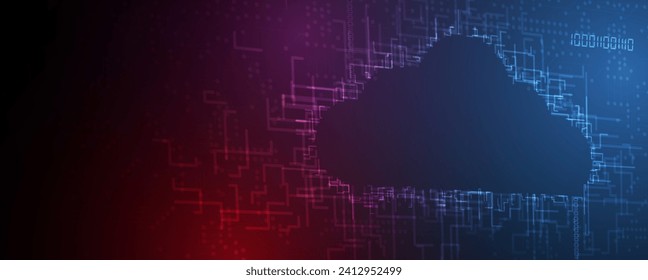 Abstract vector background. Futuristic technology style. Elegant background for business tech presentations. Vector Art.