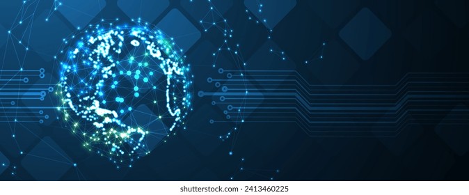 Abstrakter Vektorhintergrund. Futuristische Technologie-Stil. Eleganter Hintergrund für Business-Tech-Präsentationen. Vektorkunst.