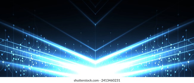 Abstract vector background. Futuristic technology style. Elegant background for business tech presentations. Vector Art.