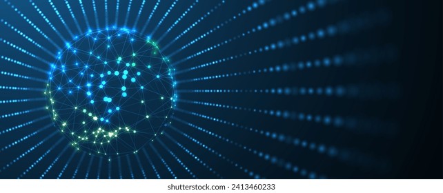 Abstract vector background. Futuristic technology style. Elegant background for business tech presentations. Vector Art.