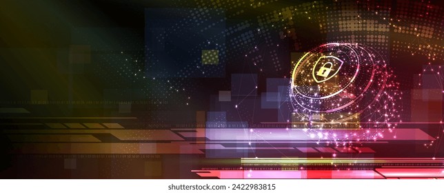 Abstract vector background. Futuristic technology style. Elegant background for business tech presentations. Vector Art.