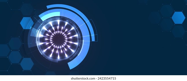 Abstract vector background. Futuristic technology style. Elegant background for business tech presentations. Vector Art.