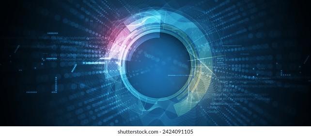 Abstract vector background. Futuristic technology style. Elegant background for business tech presentations. Vector Art.