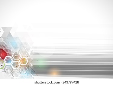 Abstract vector background. Futuristic technology style. Elegant background for business tech presentations.