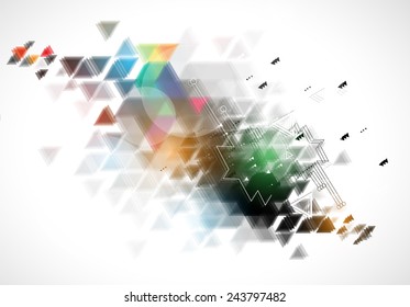 Abstract vector background. Futuristic technology style. Elegant background for business tech presentations.