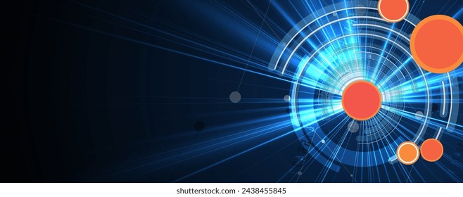 Abstract vector background. Futuristic technology style. Elegant background for business tech presentations. Vector Art.