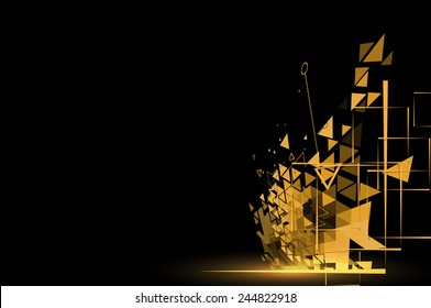 Abstract vector background. Futuristic technology style. Elegant background for business tech presentations.