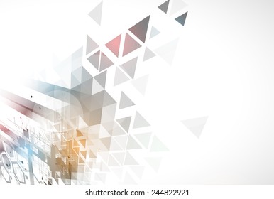 Abstract vector background. Futuristic technology style. Elegant background for business tech presentations.