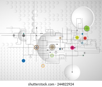 Abstract vector background. Futuristic technology style. Elegant background for business tech presentations.