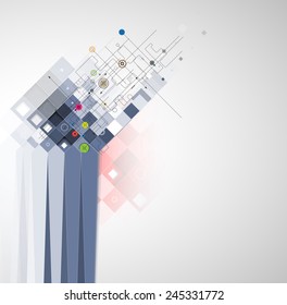 Abstract vector background. Futuristic technology style. Elegant background for business tech presentations.
