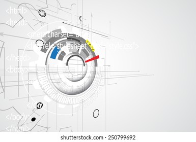 Abstract vector background. Futuristic technology style. Elegant background for business tech presentations.