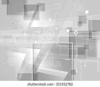Abstract vector background. Futuristic technology style. Elegant background for business tech presentations.