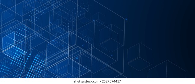 Vetor de fundo abstrato. Estilo de tecnologia futurista. Fundo elegante para apresentações de tecnologia de negócios.