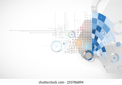 Abstract vector background. Futuristic technology style. Elegant background for business tech presentations.