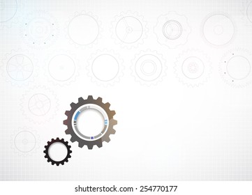Abstract vector background. Futuristic technology style. Elegant background for business tech presentations.