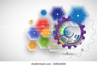 Abstract vector background. Futuristic technology style. Elegant background for business tech presentations.
