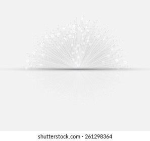 Abstract vector background. Futuristic technology style. Elegant background for business tech presentations.
