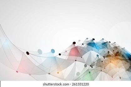 Abstract vector background. Futuristic technology style. Elegant background for business tech presentations.