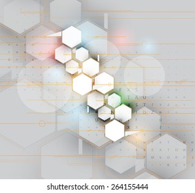 Abstract vector background. Futuristic technology style. Elegant background for business tech presentations.