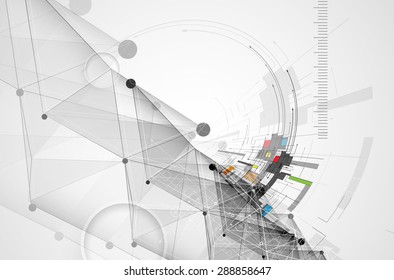 Abstract vector background. Futuristic technology style. Elegant background for business tech presentations.